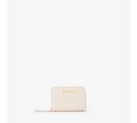 VALENTINO Pansy Zip Around Wallet Ecru
