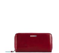 PIQUADRO Blue Square Zipper Women´s Wallet Rosso