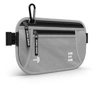 Geldgürtel für sicheres Reisen, RFID-blockierende, schmale Reisepasshülle, unter der Kleidung zu versteckende Hüfttasche für Bargeld, Kreditkarten, Dokumente, wasserabweisend, schmale Bauchtasche für