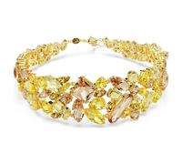 Gema Halsband, Verschiedene Schliffe, Gelb, 18K Goldbeschichtet OS