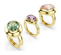 Gema Motivring, Set (3), Mehrfarbig, 18K Goldbeschichtet 50-55