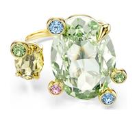 Swarovski Damenring Gema Offener Ring – verschiedene Schliffe, mehrfarbig – Goldlegierungsschicht 50
