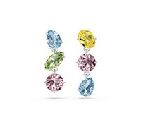 Gema Ohrringe, Tropfen, Rhodium, glänzend, mehrfarbig - P_130776, One Size, Roségold