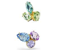 Gema Ohrspangen, Asymmetrisches Design, Verschiedene Schliffe, Mehrfarbig, Goldlegierungsschicht OS