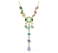 Gema Y-Halskette, Verschiedene Schliffe, Mehrfarbig, 18K Goldbeschichtet OS