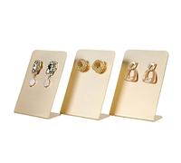 GemeShou 3-stückige große Metall-Ohrring-Display-Ständer zum Verkauf, hängender Gold-Schmuck-Ohrring-Organisator, Stecker-Ohrring-Halter für die Online-Shop-Photografie [große 3-stückige]