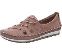 Gemini 003115-01 Damen Ballerina Slipper Mokassins Leder, Größe:41 EU, Farbe:Braun