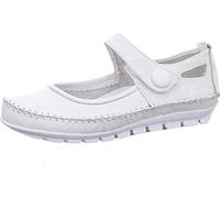 Gemini Damen Ballerina-Slipper 003121-01 Weiß Größe 40