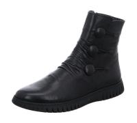 Gemini Damen Stiefelette Leder Boot mit Knöpfen und sportlicher Sohle 033503-02, Größe:37 EU, Farbe:Schwarz