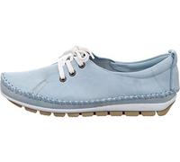 Gemini 311278-01 Damen Schnürschuhe Halbschuhe Slipper Leder, Größe:41 EU, Farbe:Blau