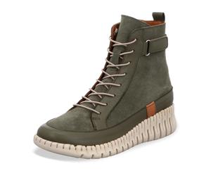 Gemini Anilina/Kombi Stiefel für Damen, oliv, Größe 39 EU