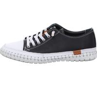 Gemini Damen Sneaker Schnürschuh mit losen Einlagen Gummisohle 395610-02, Größe:38 EU, Farbe:Schwarz