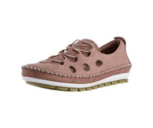 Gemini Bequeme Schnürschuhe für Damen, beige, Größe 42 EU