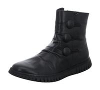 Gemini Damen Stiefelette Leder Boot mit Knöpfen und sportlicher Sohle 033503-02, Größe:38 EU, Farbe:Schwarz