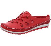 Gemini Damen Sabot Leder Pantolette mit Cut Outs und Wechselsohle 382646-01, Größe:42 EU, Farbe:Rot