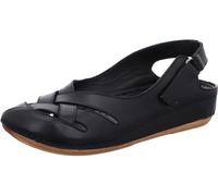 Gemini Damen Sandale Cutouts Leder Slingback 336511-02, Größe:38 EU, Farbe:Schwarz