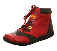 Gemini Schnürboots Gwen – Reißverschluss, Kontrastdetails – Damen Rot Gr. 39