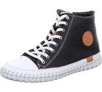 Gemini Damen Schnürboot Reißverschluss High Top Sneaker Stiefelette 395160-02, Größe:38 EU, Farbe:Schwarz