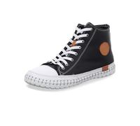Gemini Damen Schnürboot 395160-02 Reißverschluss High-Top Sneaker Schwarz Größe 38 EU