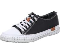 Gemini Damen Sneaker Schnürschuh 395610-02 – mit losen Einlagen, Gummisohle – Schwarz, Größe 40
