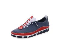Gemini Damen Sneaker Leder Schlupfschuh herausnehmbare Decksohle 395470-01, Größe:39 EU, Farbe:Blau