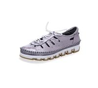 Gemini GLANZNAPPA SCHNUERSCHUH für Damen, silber, Gr. 39 EU