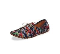 Gemini 031215-19 Damen Schnürschuh Slipper Leder, Größe:41 EU, Farbe:Schwarz