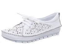 Gemini Nappa Schnürschuh für Damen, weiß, Größe 41 EU