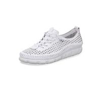 Gemini Sneaker 395475-01 Damen Leder mit losen Einlagen Schnürung Lochmuster Weiß Größe 40