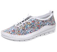 Gemini Damen Slipper Mokassin sportlich Schnürung Muster 341453, Größe:41 EU, Farbe:Mehrfarbig
