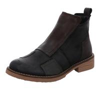 Gemini Damen Stiefelette aus Leder im Patchwork Design 364195-03, Größe:38 EU, Farbe:Schwarz