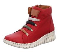Gemini Damen Stiefelette aus Leder mit Gummizug sportlich Keilabsatz 364224-02, Größe:40 EU, Farbe:Rot