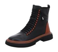 Gemini Damen Stiefelette Leder Boot mit Gummizug und losen Einlagen 033393-02, Größe:42 EU, Farbe:Schwarz