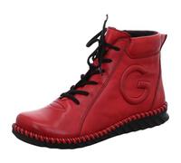 Gemini Damen Stiefelette Leder Logo Stickerei Wechselfußbett 033402-02, Größe:37 EU, Farbe:Rot