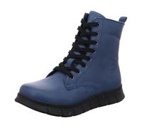 Gemini Damen Stiefelette sportlicher Plateau Schnürboot aus Leder 343859-02, Größe:42 EU, Farbe:Blau