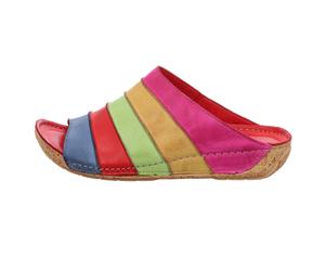 GEMINI Damenschuhe Klassische Pantoletten PINK PINK - Gr. - 42
