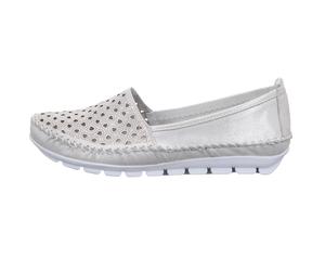 GEMINI Damenschuhe Slipper / Trotteur WEISS WEISS - Gr. - 37