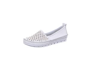 GEMINI Damenschuhe Slipper / Trotteur WEISS WEISS - Gr. - 42