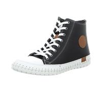 Gemini Damen Schnürboot Reißverschluss High Top Sneaker Stiefelette 395160-02, Größe:40 EU, Farbe:Schwarz