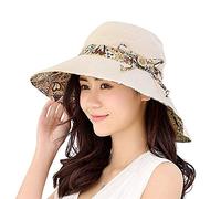 Gemini_mall® Damen Sonnenhut Sommer Wendbar UPF 50+ Strandhut Faltbare breite Krempe Kappe verstaubar, beige, Einheitsgröße