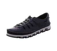 Gemini Damen Schnürschuh 382345 – Nappa-Leder mit Cutouts – Blau Größe 41