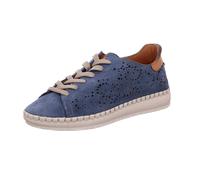 Gemini VELOUR/KOMBI SCHNUERSCHUH für Damen, blau, Größe 39 EU