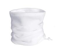 Geminimall Unisex Multifunktionstuch Elastisch Schlauchtuch Gesichtsbedeckung Schlauchschal Schlauchschal Polar Fleece Halswärmer Schal Halstuch für Outdoor Arbeit Sport Ski Wear Maske Beanies Weiß