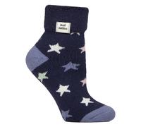 Gemütliche Umklapp-Bündchen-Loungesocken | Warme Wintersocken für Damen EU 37 - 42