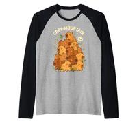 Gemütliches Capy-Mountain-Shirt für süße Capybara-Liebhaber Raglan