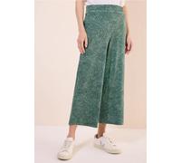 Gemusterte 3/4 Wide Leg Hose