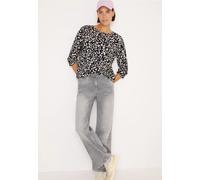 Langarmbluse CECIL, Damen, Gr. XXL (46), blau (urban dunkelblau), Stoff, 100% Viskose, normal normal, Rundhals, Bündchen, Blusen, aus softer Viskose (36728230-XXL) urban dunkelblau