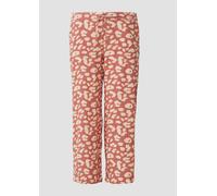 Gemusterte Hose aus Musselin 54 Orange 2171536.20A1.54