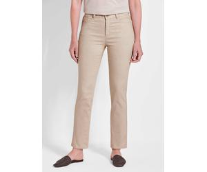 Gemusterte Hose CARLA in schimmerndem Blumenprint braun 23 lang