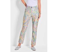 Gemusterte Hose LOUISA lila 48 lang